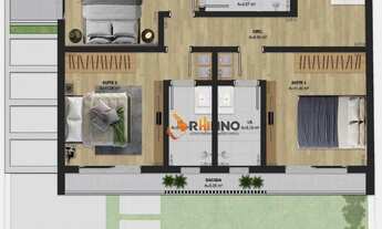 Imagem 3: Casa triplex com 3 suítes à venda, 206 m² no bairro Água Verde - Curitiba/PR