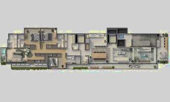 Imagem 3: Apartamento com 4 dormitórios à venda sendo 4 suítes, 230.0 m² por - R$ 3.470.206,80 - Amé