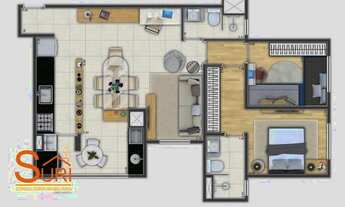 Imagem 7: Apartamento com 3 dormitórios à venda, 72 m² por R$ 702.800,00 - Vila Assunção - Santo And