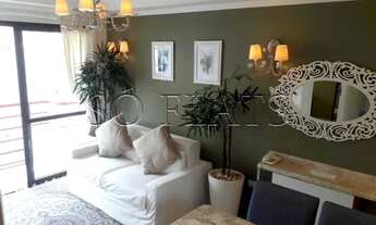 Imagem 6: Lindo flat para locação em Moema, muito bem decorado e equipado a 3 quadras da Av. Ibirapu