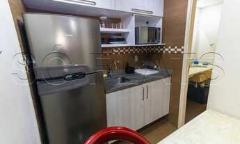 Imagem 4: Q.I - Flat totalmente mobiliado em Moema com 1x dorm. para locação com entrada imediata