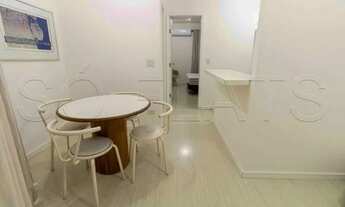 Imagem 2: Flat disponível para locação amplo e mobiliado em Moema para locação na Av. Rouxinol