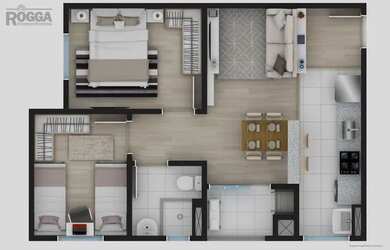 Imagem 6: Apto 2 quartos no Saguaçu