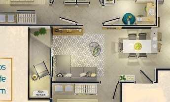 Imagem 4: Vilaggio Giardinni 2 Quartos Com Duas Vagas De Garagem