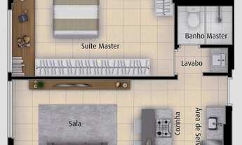 Imagem 3: Apartamento studio 41m2 com 1 quarto em Setor Marista - Goiânia - Goiás