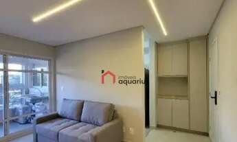 Imagem 2: Apartamento com 1 dormitório para alugar, 45 m² por R$ 4.105,00/mês - Jardim Aquarius - Sã
