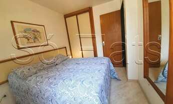 Imagem 2: Flat com 1x dormitório grande, bem espaçoso com 42m² com sala avarandada, serviços incluso