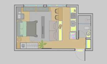 Imagem 3: Sem Fiador . Loft nunca habitado com linda vista do parque una