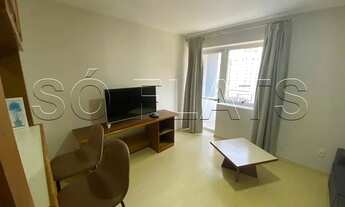 Imagem 4: Flat mobiliado com 42m² com quarto, sala, cozinha completa e banheiro, a 200 m da Av. Paul