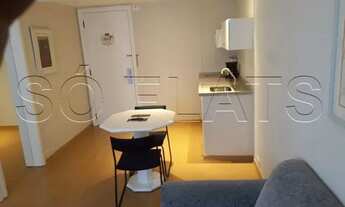 Imagem 5: Flat mobiliado reforado, com 1x dormitório em andar alto no Jardim Paulista. Sem burocraci