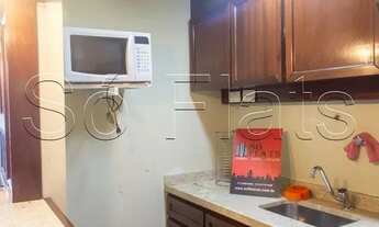 Imagem 6: Flat na região central de SP com 32m² contendo 1 dormitório e 1 vaga disponível para locaç