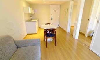 Imagem 6: Flat mobiliado reforado, com 1x dormitório em andar alto no Jardim Paulista. Sem burocraci