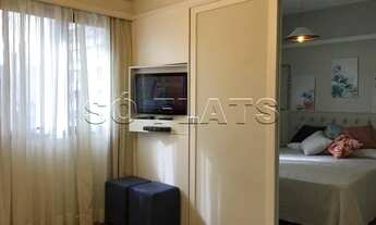 Imagem 7: Flat no Jardins para Locação com 1x dormitório sendo 1x suíte, serviços e vaga de garagem