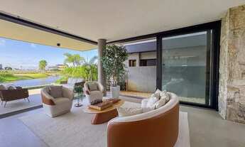 Imagem 4: Casa mobiliada e decorada beira lago, 6 suítes e piscina à venda, 427 m² - Condomínio Sens