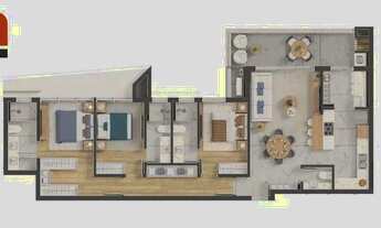 Imagem: Camino - Apto 125m² 3 suítes, sacada gourmet