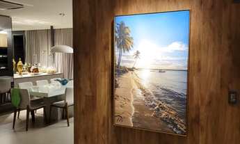 Imagem 3: Apartamento para venda no condomínio Acquamarine, beira mar na reserva do Paiva, 100% mobi