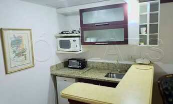 Imagem 4: Flat mobiliado reforado, com 1 dormitório em andar alto no Jardim Paulista. Sem burocracia