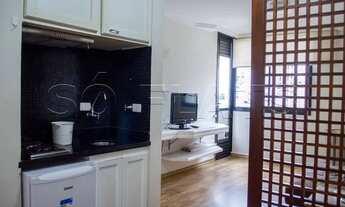 Imagem 7: Flat mobiliado com serviços, suíte com varanda e área de lazer completa no melhor bairro d