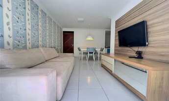 Imagem 4: Apartamento com 3 quartos sendo 1 suíte, mobiliado e equipado no Bessa