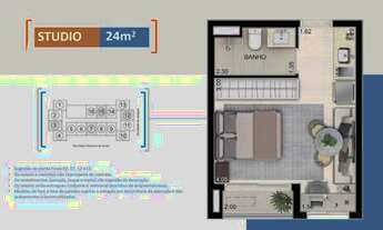 Imagem 6: Studio para venda com 25 metros quadrados com 1 quarto em Campo Belo - São Paulo - SP