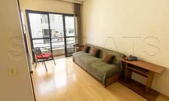 Imagem 3: Flat mobiliado com 1 dormitório entre a Av. Nove de Julho e Rua Pamplona espaçoso e aconch