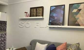 Imagem 4: Flat no Jardins para Locação com 1x dormitório sendo 1x suíte, serviços e vaga de garagem