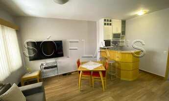 Imagem 4: Flat totalmente reformado com 1x dorm na Alameda Lorena no Jd Paulista. Sem burocracia na