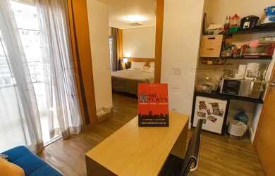 Imagem 7: Flat entre o Jardins e Paraíso ideal para moradia de longo prazo apartamento com varanda