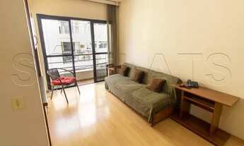 Imagem 3: Flat mobiliado com 1x dormitório entre a Av. Nove de Julho e Rua Pamplona espaçoso e aconc