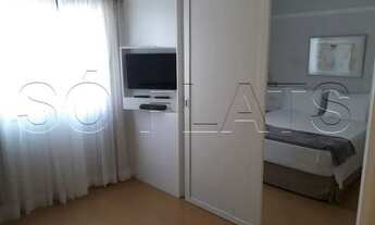 Imagem 3: Flat mobiliado reforado, com 1x dormitório em andar alto no Jardim Paulista. Sem burocraci