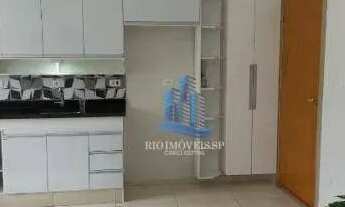 Imagem 3: Apartamento com 1 dormitório para alugar, 45 m² por R$ 2.209/mês - Nova Gerti - São Caetan