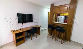 Imagem 3: No famoso bairro do Jardim Paulista, na melhor região de São Paulo, flat mobiliado