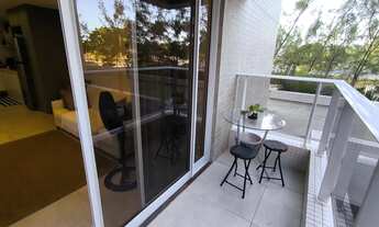 Imagem 3: Apartamento mobiliado com 01 quarto, escritório, varanda, lazer no Cabo Branco