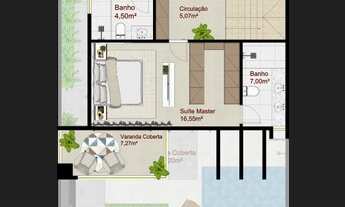 Imagem 6: Casa contemporânea duplex no Condado de York com 140 m2, 4 quartos em Vargem Grande - RJ