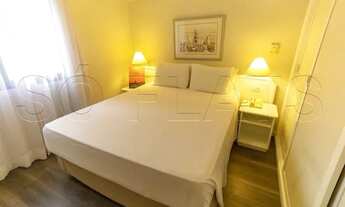 Imagem 7: Flat mobiliado reformado, com 1 dormitório em andar alto no Jardim Paulista