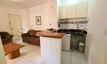 Imagem 7: Flat mobiliado, espaçoso com 1x dormitório em rua arborizada no coração de Moema. Sem buro