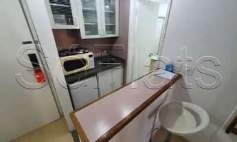 Imagem 6: Flat totalmente equipado no QI 30m² 1 dorm 1 vaga em Moema para locação