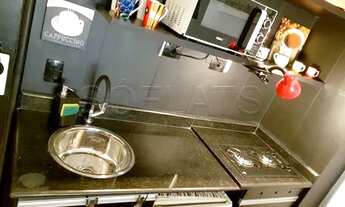 Imagem 3: Flat completamente mobiliado para locação na Av Brigadeiro Luís Antônio. Com entrada imedi