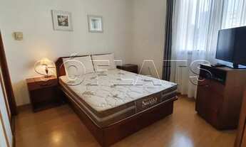 Imagem 7: Flat mobiliado reforado, com 1x dormitório em andar alto no Jardim Paulista. Sem burocraci