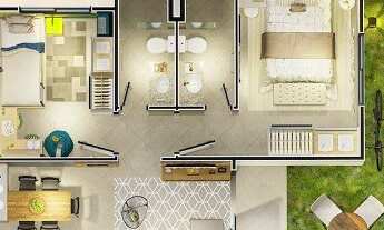 Imagem 3: Vilaggio Giardinni 2 Quartos Com Duas Vagas De Garagem