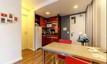 Imagem 2: Flat Adagio Moema disponível locação com 37m² e 1 dormitório prox a Av Ibirapuera