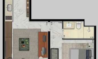 Imagem 6: Apartamento com 1 dormitório, 40 m² - Moema - São Paulo/SP