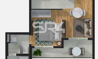 Imagem 2: Apartamento com Sacada no Mercês - Residencial Walk Brigadeiro