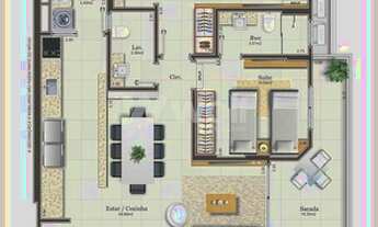 Imagem 6: 2 SUITES + LAVABO - GARAGEM - 96,79M2