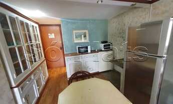 Imagem 3: Flat mobiliado reformado, com 1 dormitório em andar alto no Jardim Paulista. Sem burocraci