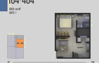 Imagem 4: APARTAMENTO EXELENTE PARA INVESTIR OU MORAR 01 QT