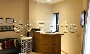 Imagem 3: Flat Hampton Park, totalmente mobiliado nos Jardins, prox a Av. 9 de Julho. Com entrada im