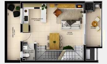 Imagem 7: Lançamento! Excelente Sobrado no Bairro Santa Marta; 02 dormitórios com 98m² pr