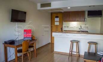 Imagem 2: Flat estilo duplex mobiliado com serviços com 2 dorm disponível para locação