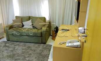 Imagem 5: Flat no Jardim Paulista disponível para locação em fiador 1x dormitório mobiliado com serv